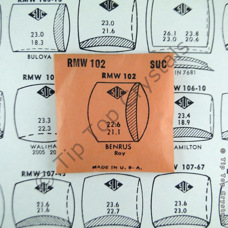 SUC RMW102 Watch Crystal - Click Image to Close