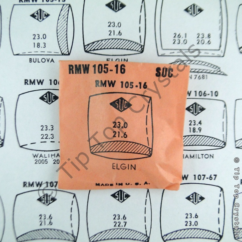 SUC RMW105-16 Watch Crystal - Click Image to Close