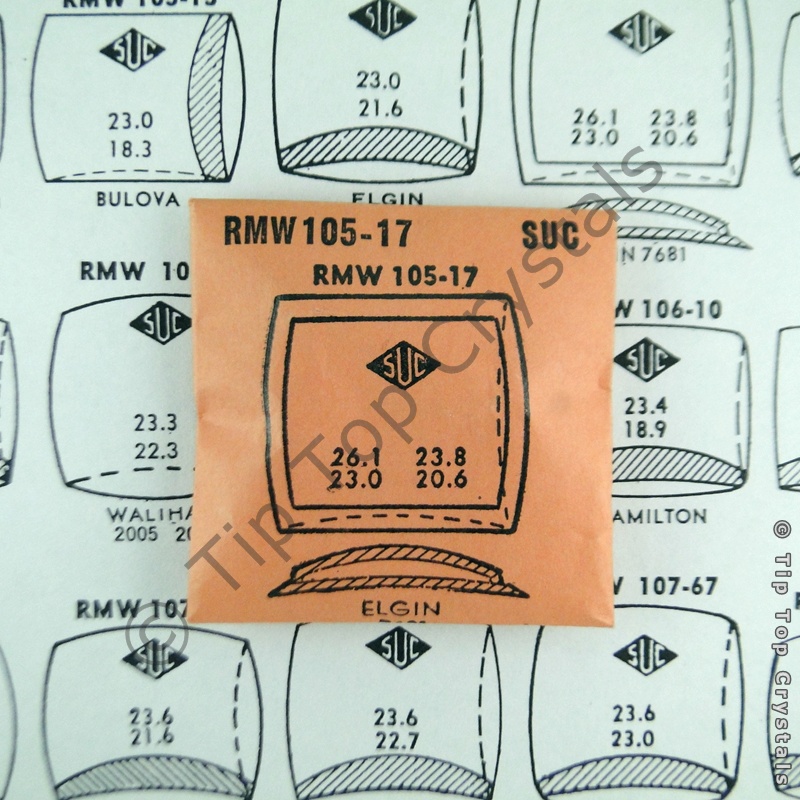 SUC RMW105-17 Watch Crystal - Click Image to Close