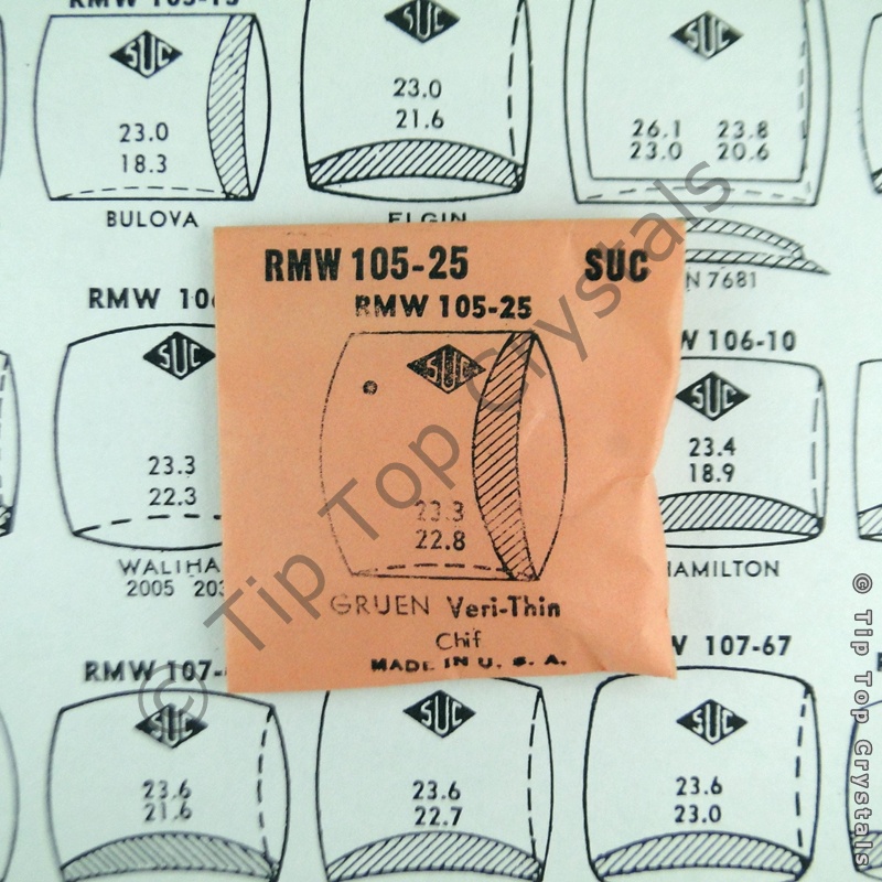 SUC RMW105-25 Watch Crystal - Click Image to Close