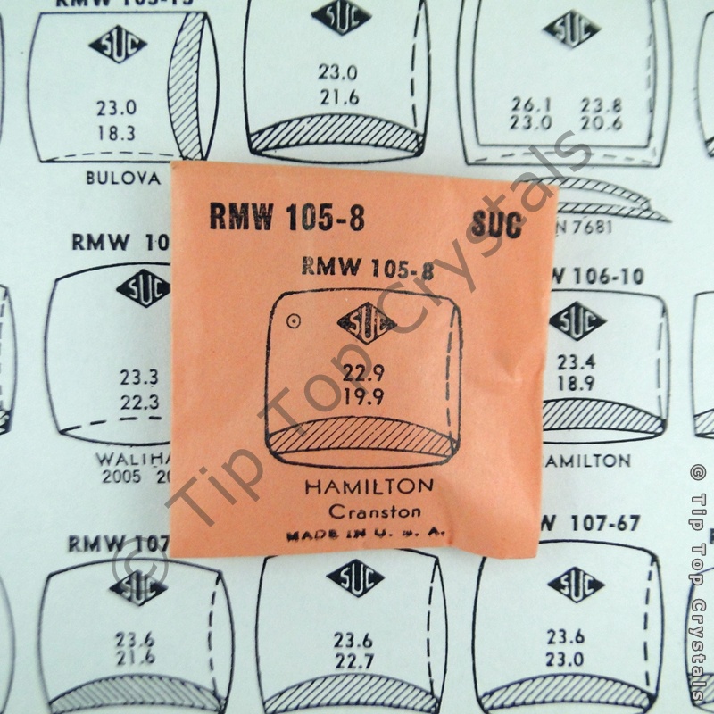 SUC RMW105-8 Watch Crystal - Click Image to Close