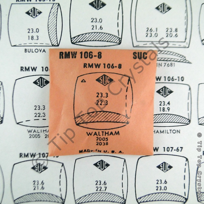 SUC RMW106-8 Watch Crystal - Click Image to Close