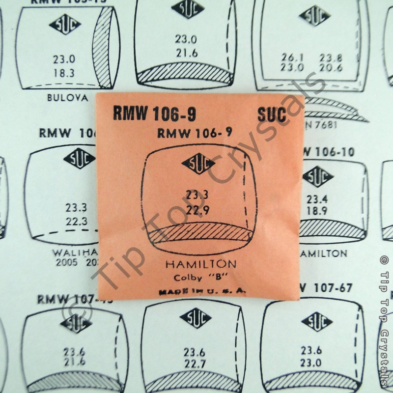 SUC RMW106-9 Watch Crystal - Click Image to Close