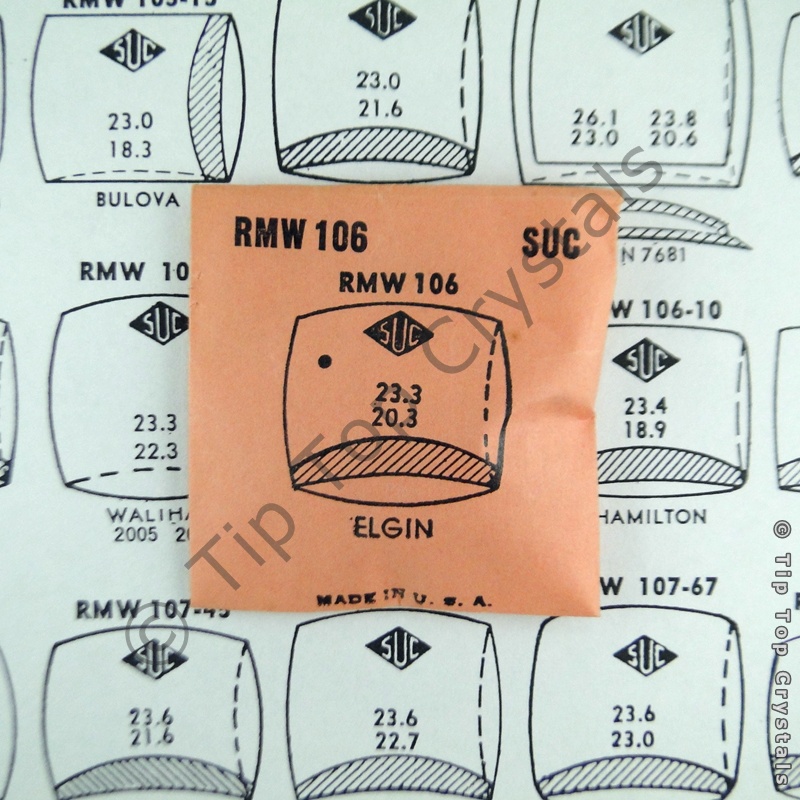 SUC RMW106 Watch Crystal - Click Image to Close