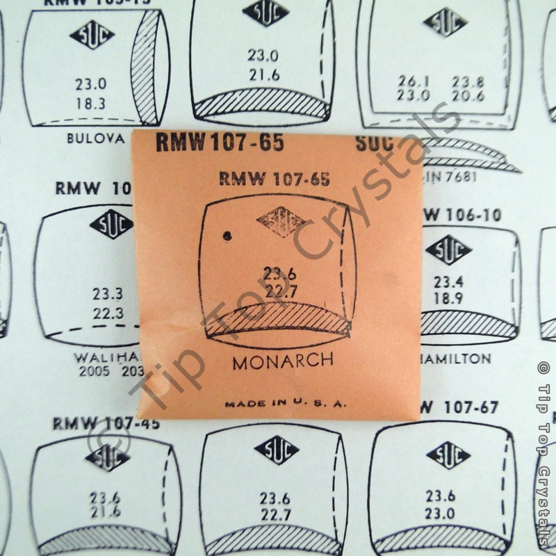SUC RMW107-65 Watch Crystal - Click Image to Close