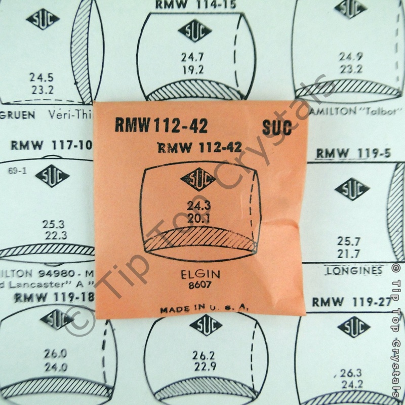 SUC RMW112-42 Watch Crystal - Click Image to Close