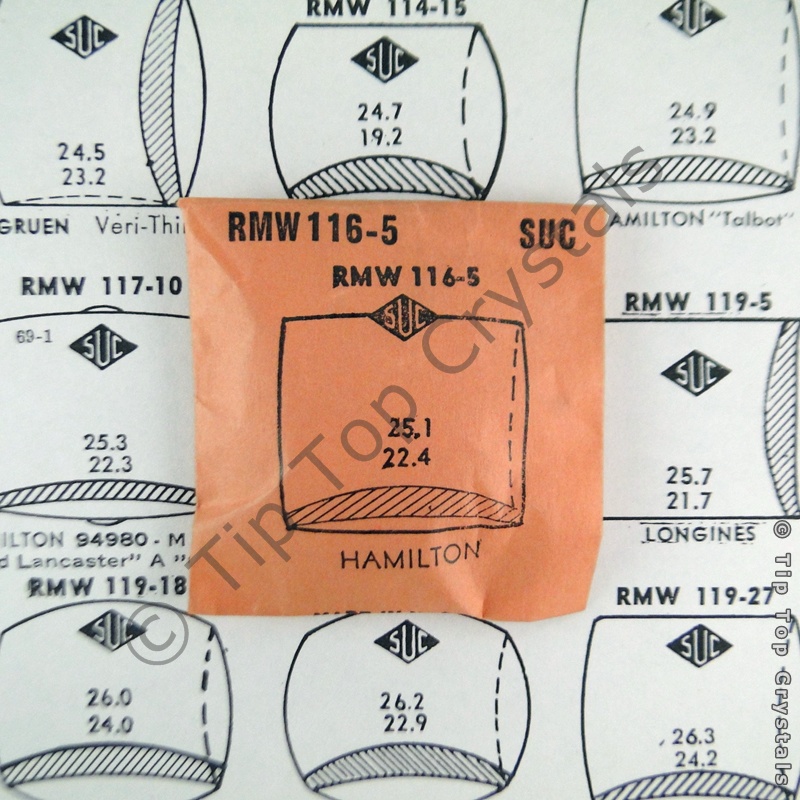 SUC RMW116-5 Watch Crystal - Click Image to Close