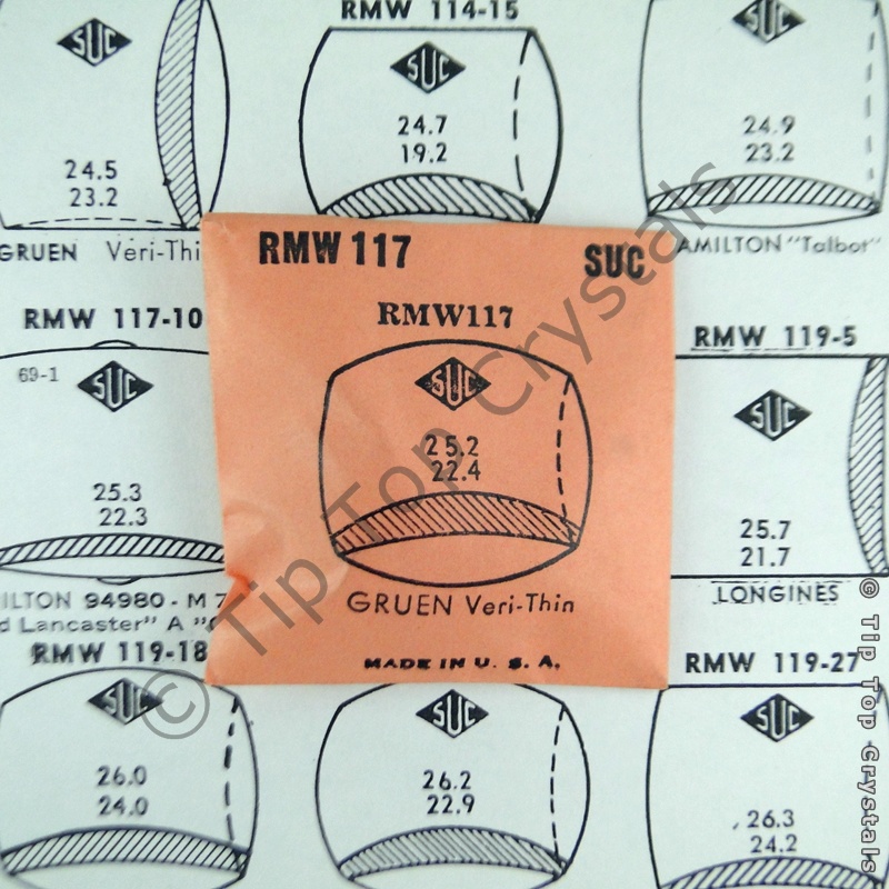 SUC RMW117 Watch Crystal - Click Image to Close