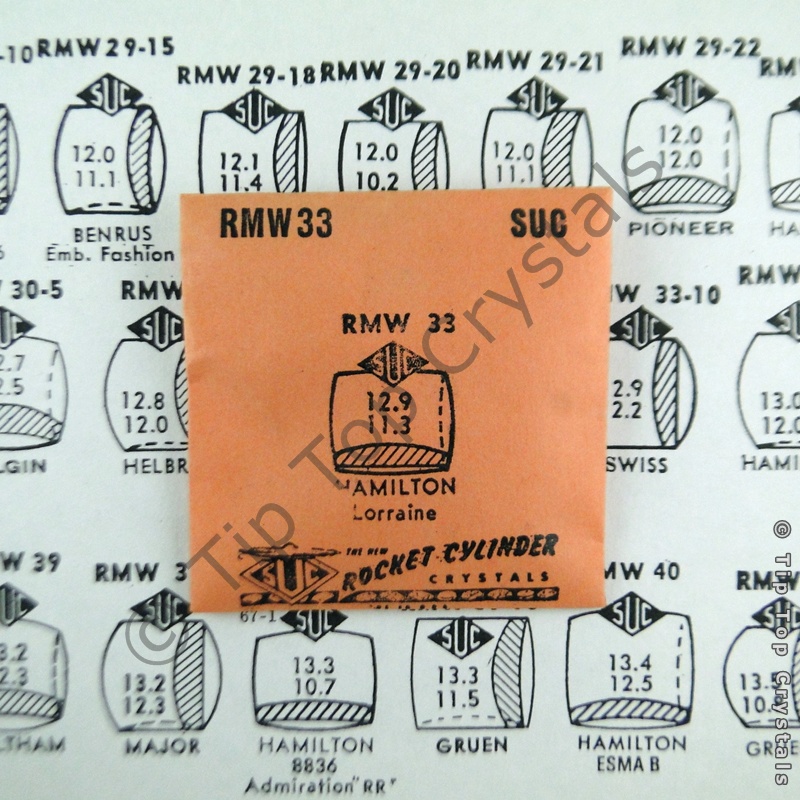 SUC RMW33 Watch Crystal - Click Image to Close