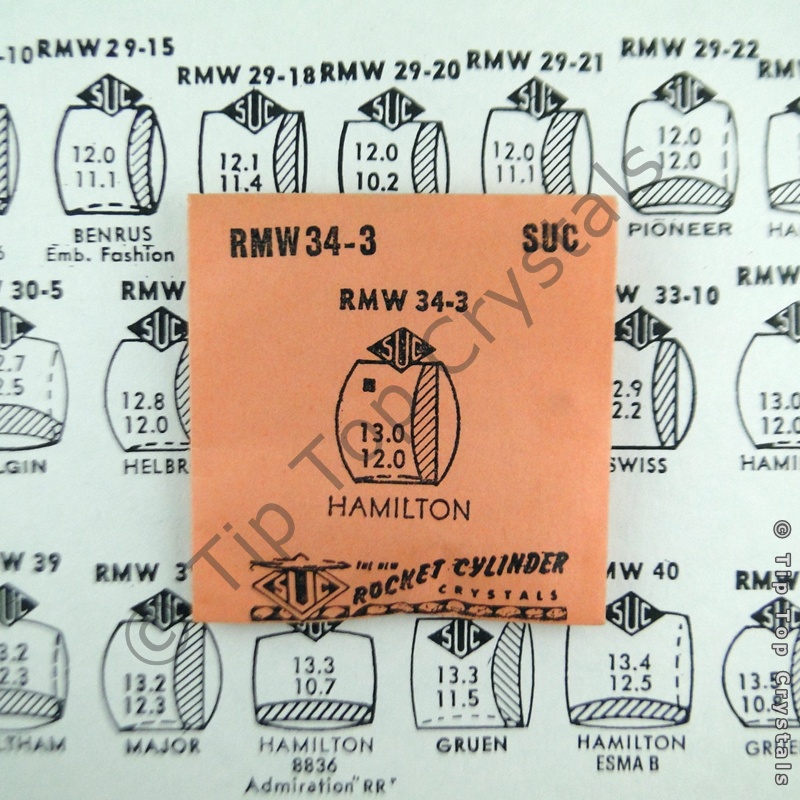 SUC RMW34-3 Watch Crystal - Click Image to Close