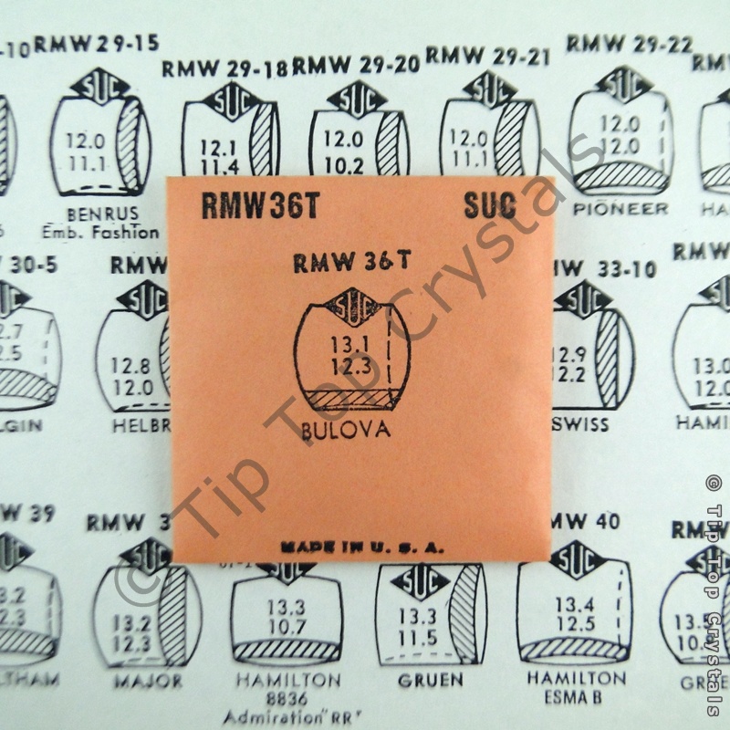 SUC RMW36T Watch Crystal - Click Image to Close