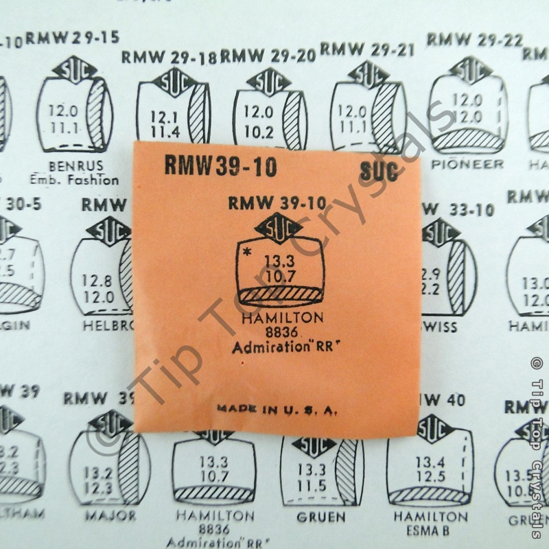 SUC RMW39-10 Watch Crystal - Click Image to Close