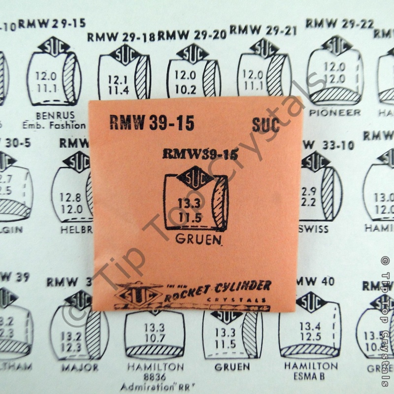 SUC RMW39-15 Watch Crystal - Click Image to Close