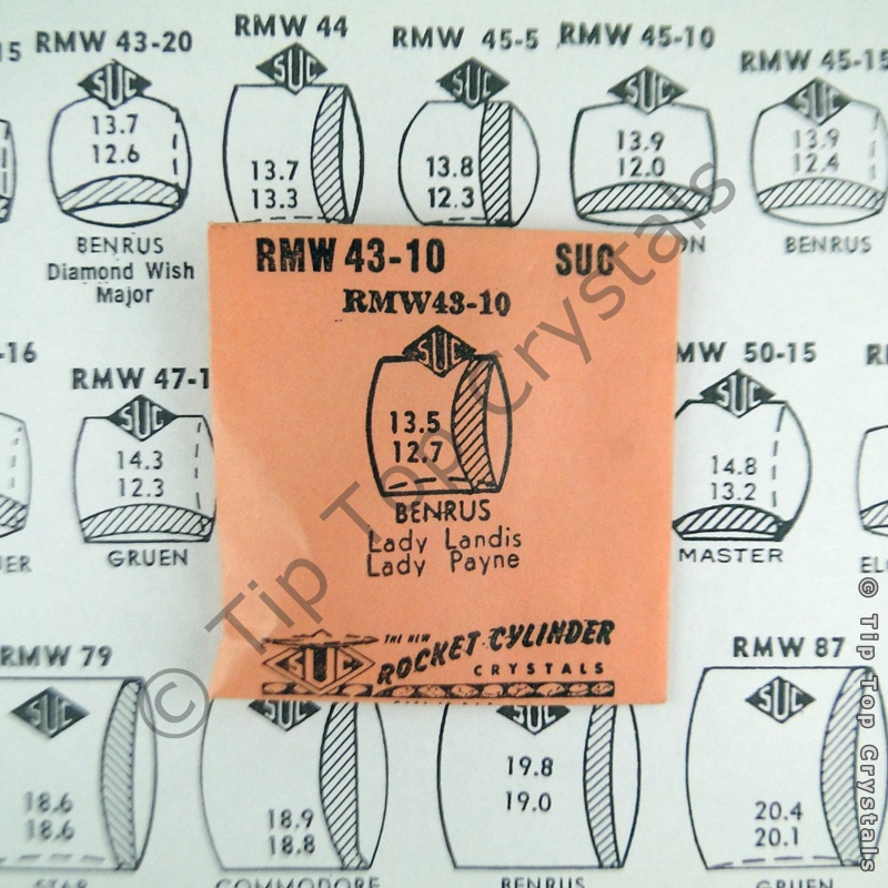 SUC RMW43-10 Watch Crystal - Click Image to Close