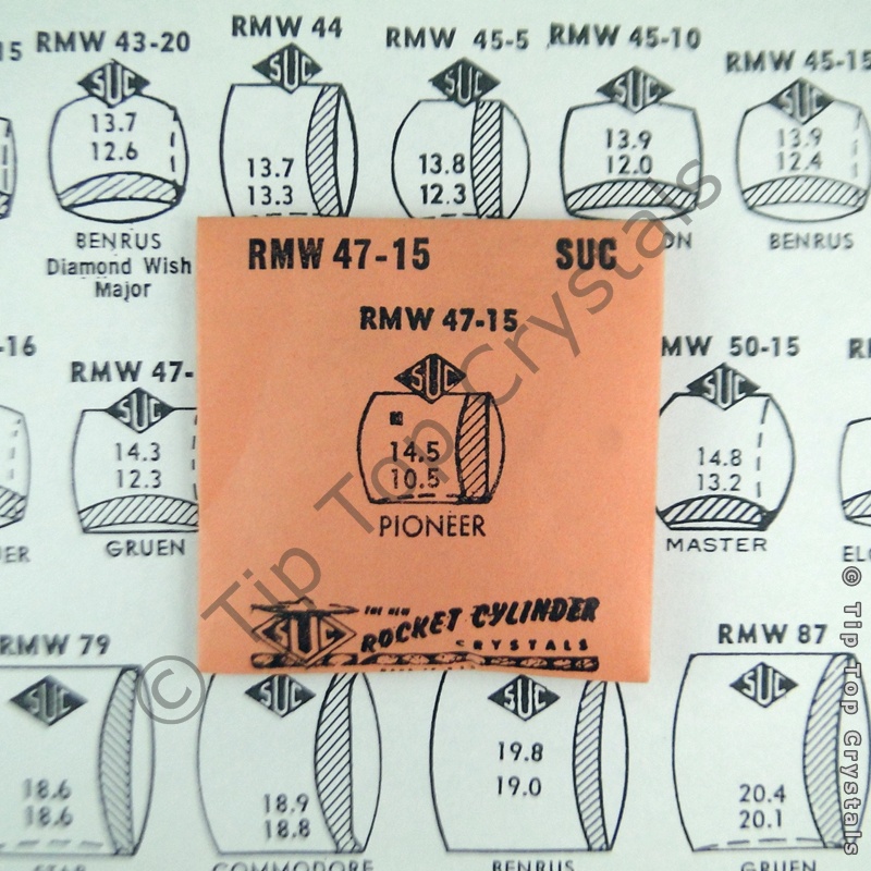 SUC RMW47-15 Watch Crystal - Click Image to Close