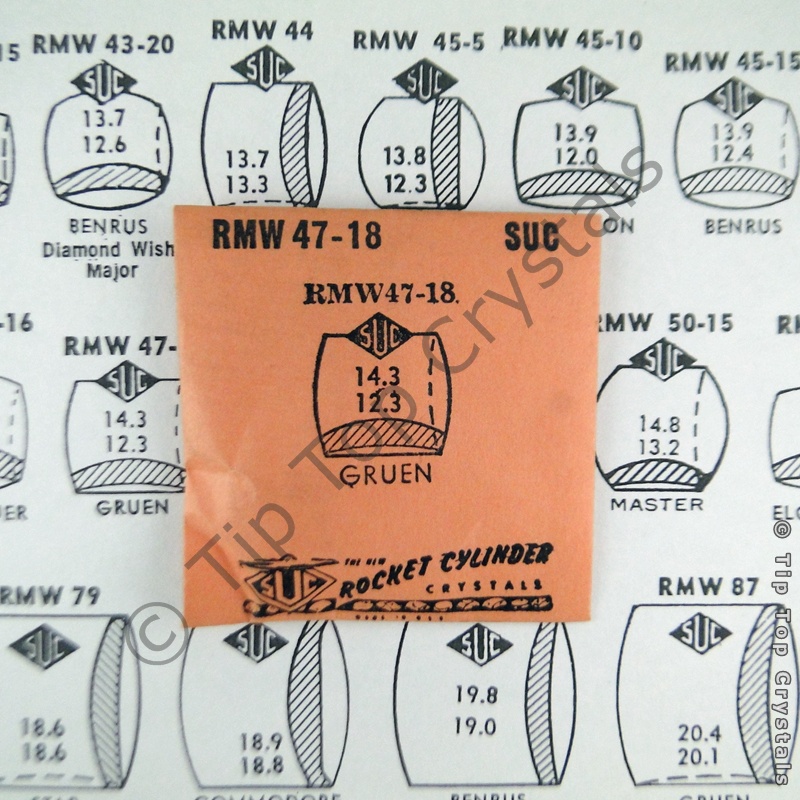 SUC RMW47-18 Watch Crystal - Click Image to Close