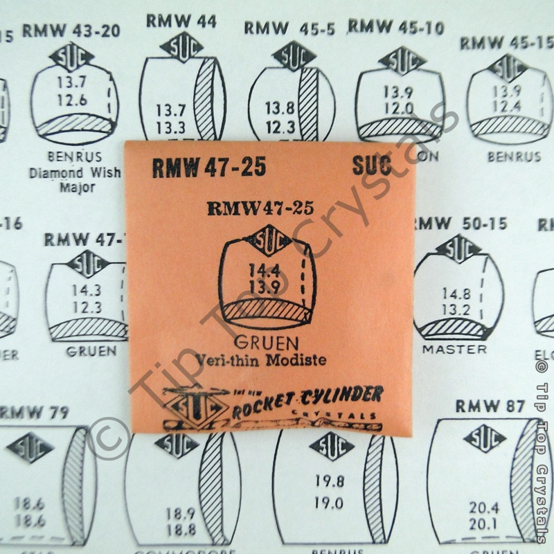 SUC RMW47-25 Watch Crystal - Click Image to Close