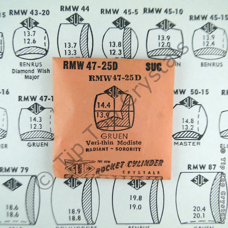 SUC RMW47-25D Watch Crystal - Click Image to Close