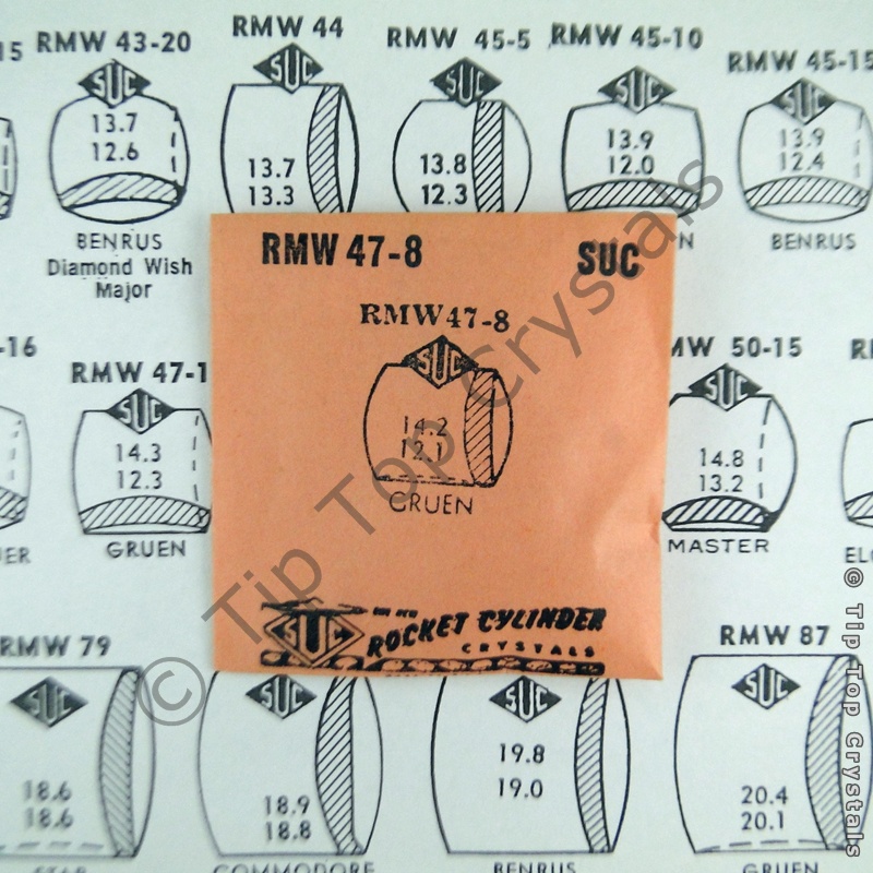 SUC RMW47-8 Watch Crystal - Click Image to Close