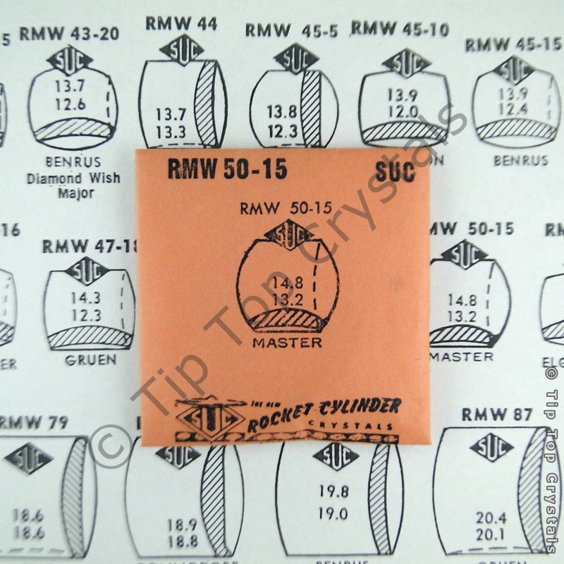 SUC RMW50-15 Watch Crystal - Click Image to Close