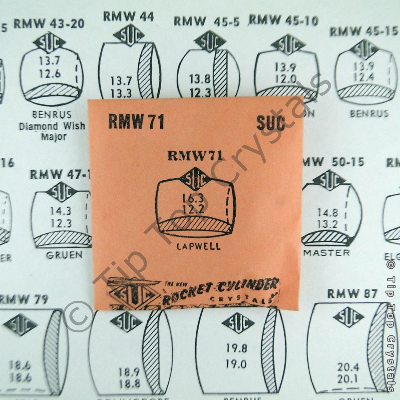 SUC RMW71 Watch Crystal - Click Image to Close