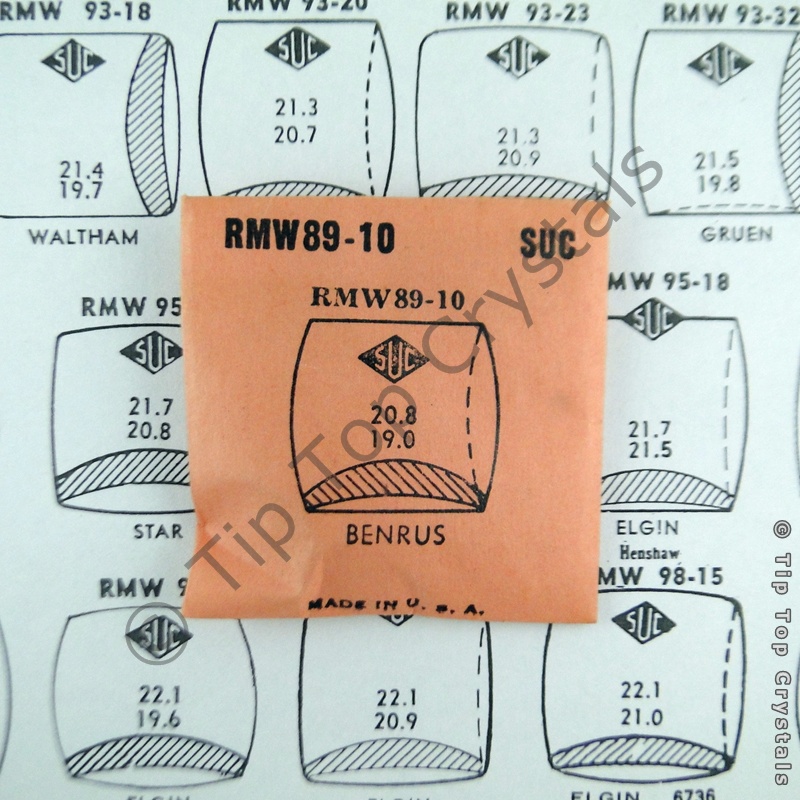 SUC RMW89-10 Watch Crystal - Click Image to Close
