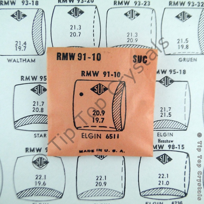 SUC RMW91-10 Watch Crystal - Click Image to Close