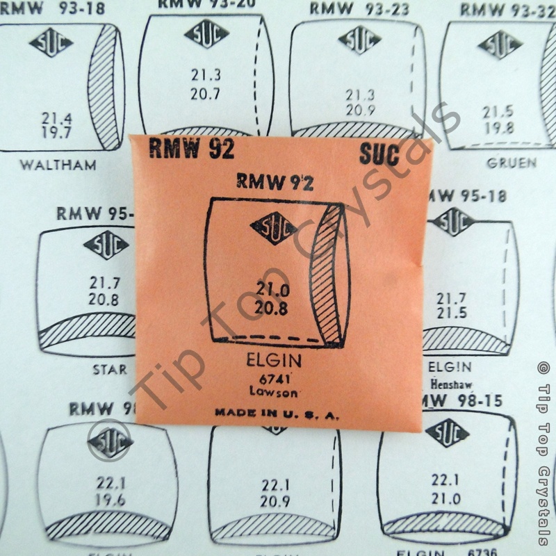 SUC RMW92 Watch Crystal - Click Image to Close