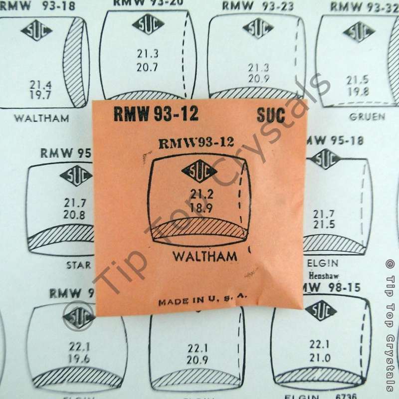 SUC RMW93-12 Watch Crystal - Click Image to Close