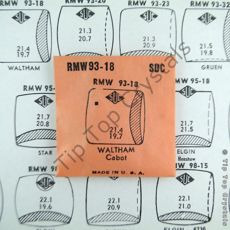 SUC RMW93-18 Watch Crystal - Click Image to Close