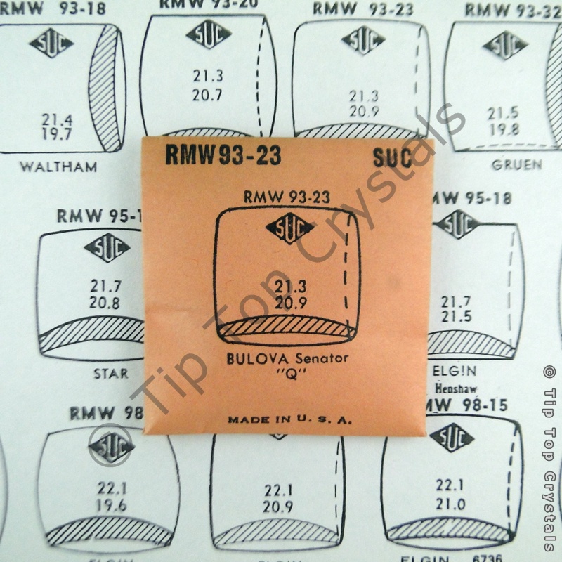 SUC RMW93-23 Watch Crystal - Click Image to Close