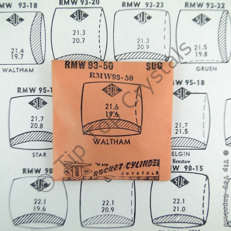 SUC RMW93-50 Watch Crystal - Click Image to Close