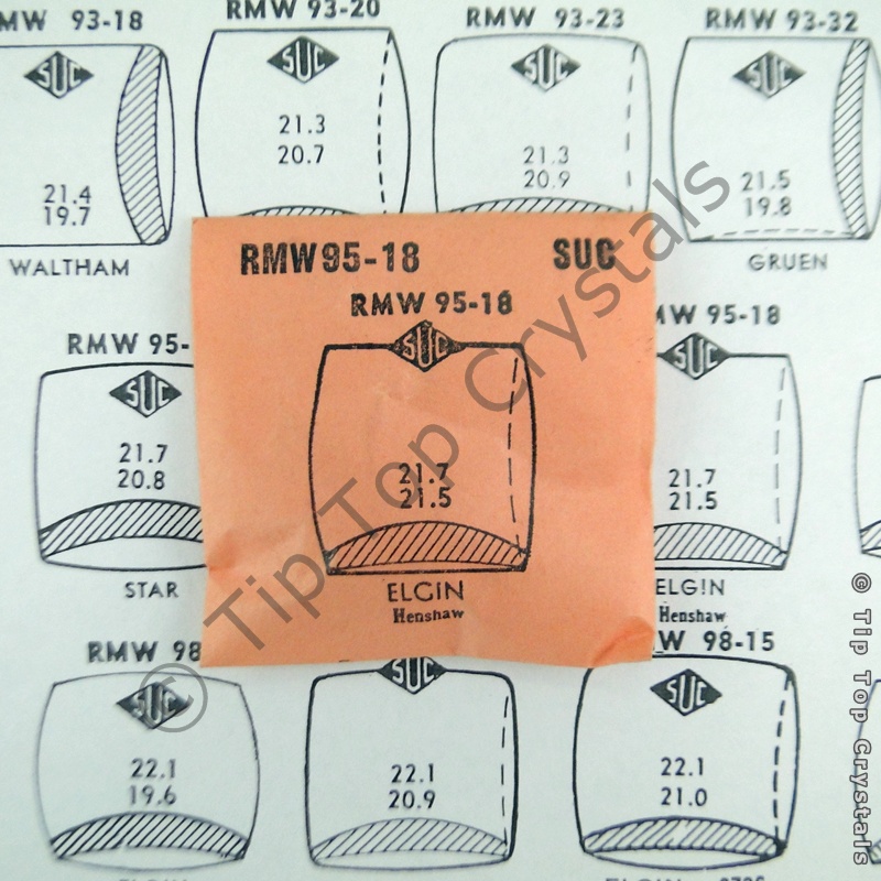 SUC RMW95-18 Watch Crystal - Click Image to Close