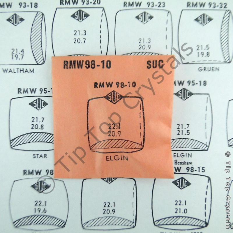 SUC RMW98-10 Watch Crystal - Click Image to Close