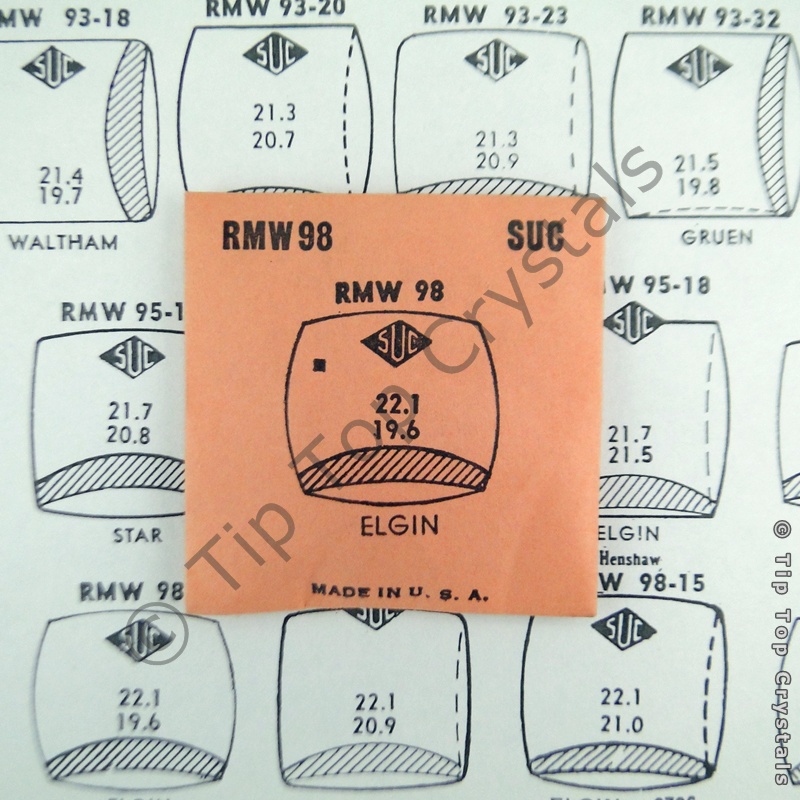 SUC RMW98 Watch Crystal - Click Image to Close