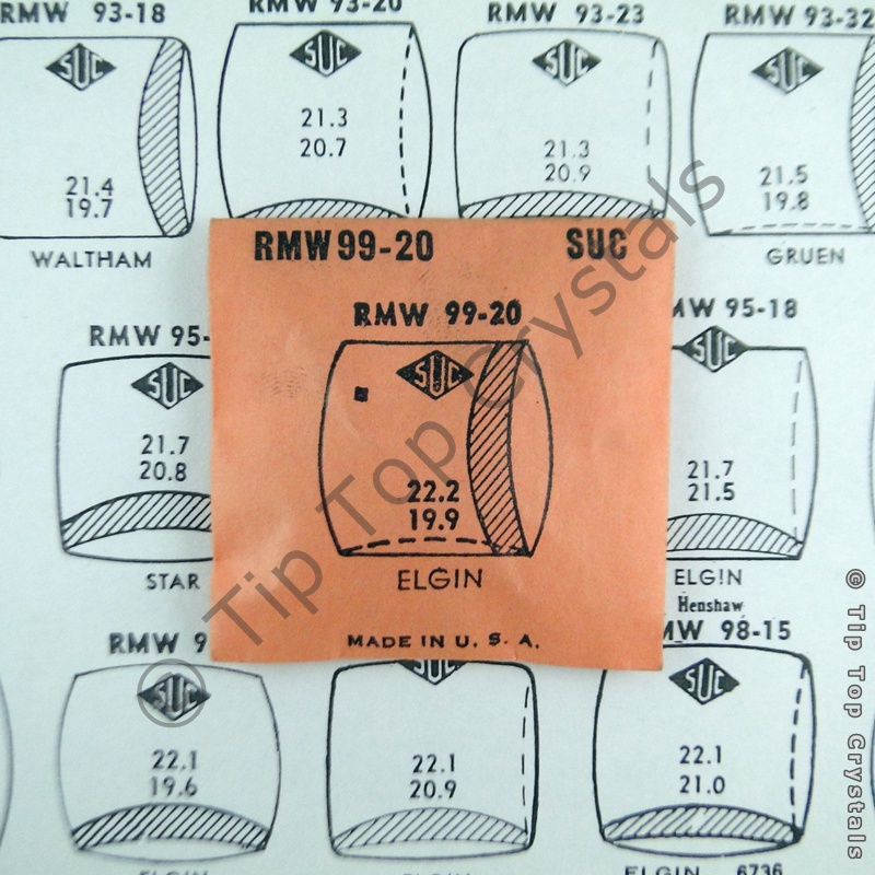 SUC RMW99-20 Watch Crystal - Click Image to Close