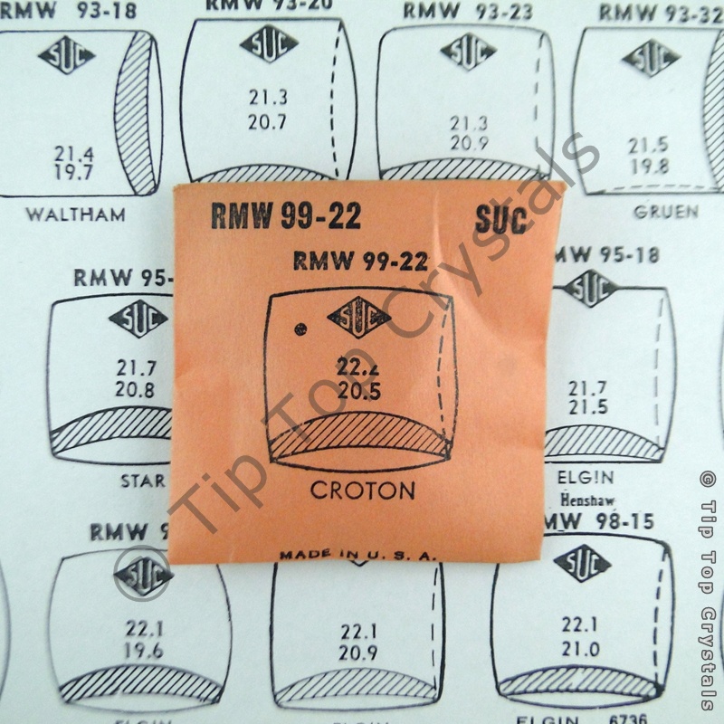 SUC RMW99-22 Watch Crystal - Click Image to Close