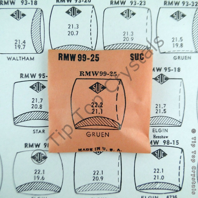 SUC RMW99-25 Watch Crystal - Click Image to Close