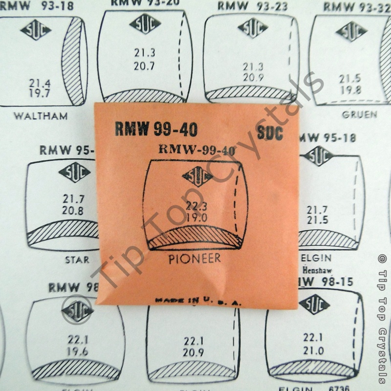 SUC RMW99-40 Watch Crystal - Click Image to Close