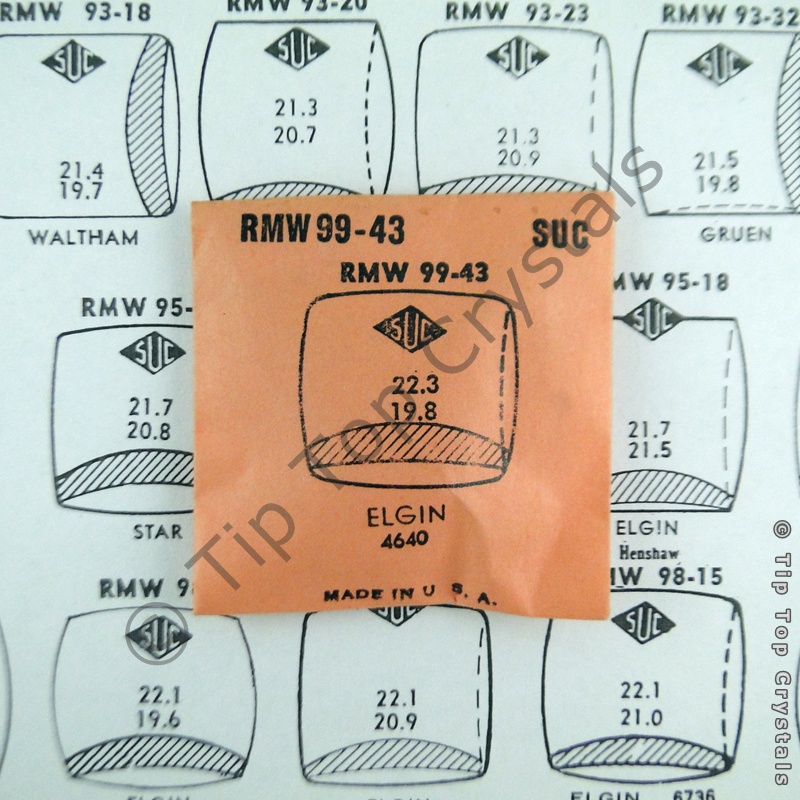 SUC RMW99-43 Watch Crystal - Click Image to Close
