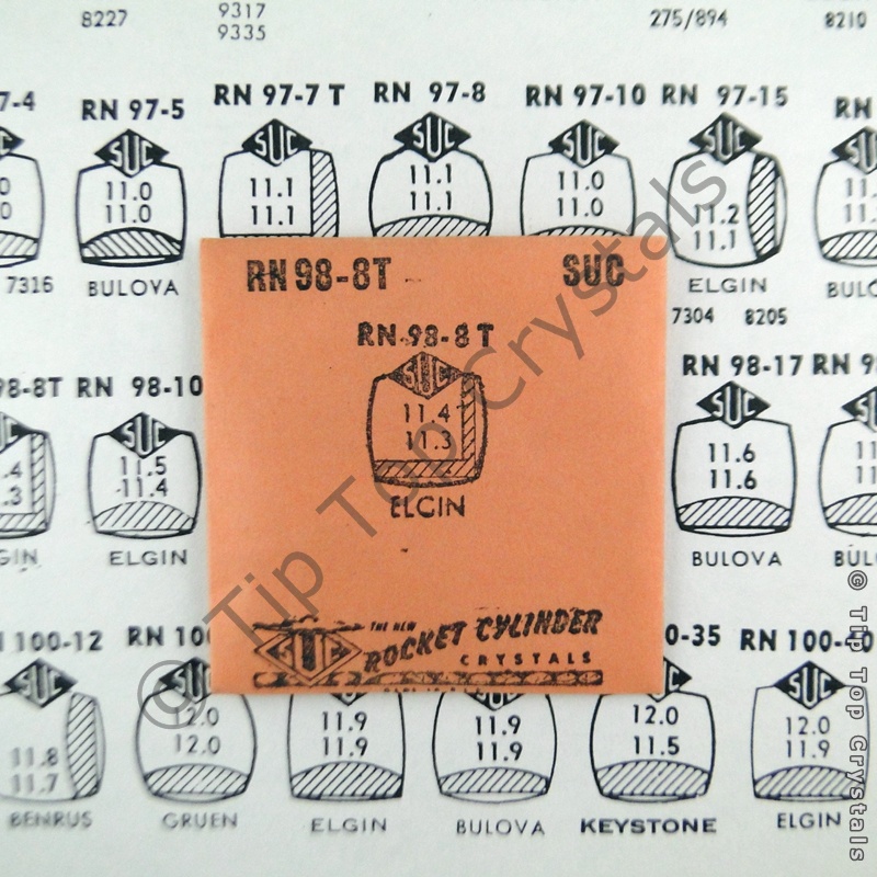 SUC RN98-8T Watch Crystal - Click Image to Close