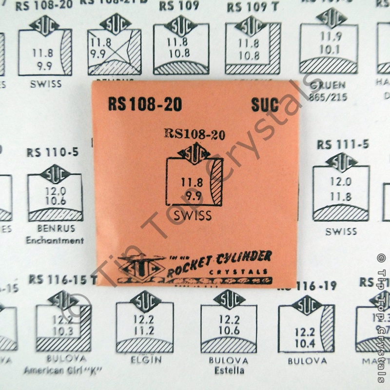SUC RS108-20 Watch Crystal - Click Image to Close