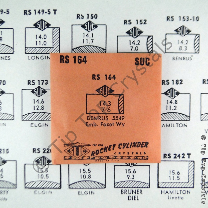 SUC RS164 Watch Crystal - Click Image to Close