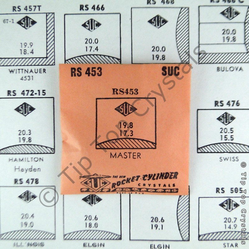 SUC RS453 Watch Crystal - Click Image to Close