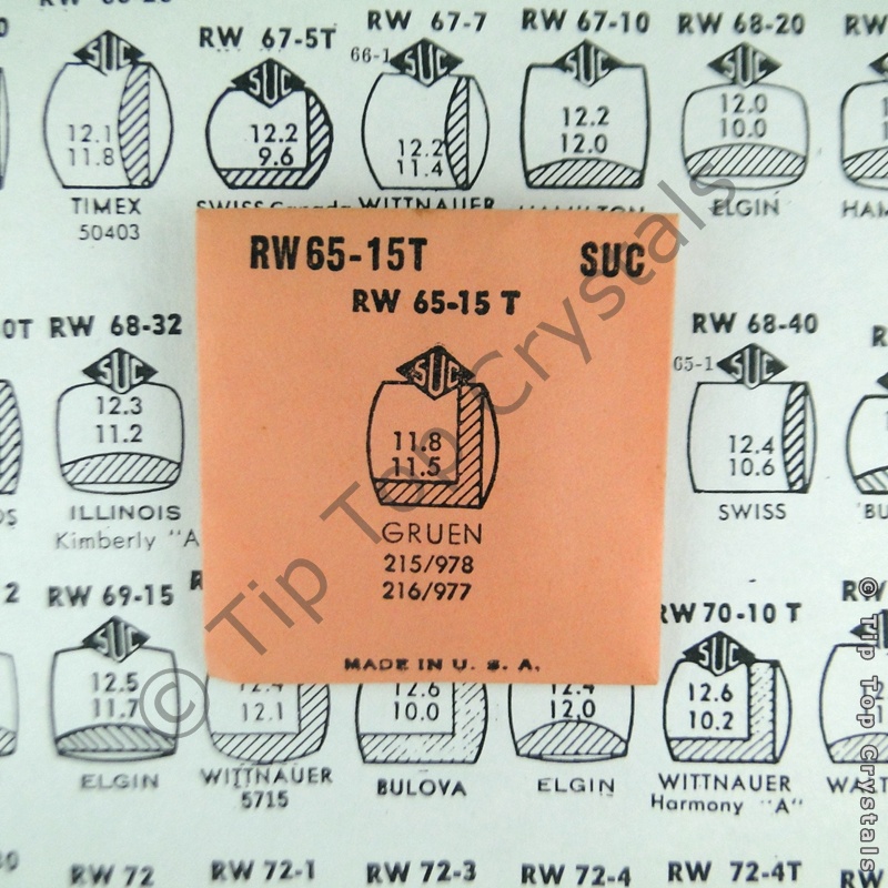 SUC RW65-15T Watch Crystal - Click Image to Close