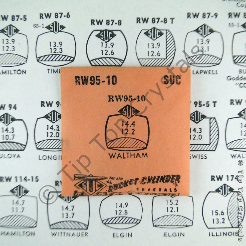 SUC RW95-10 Watch Crystal - Click Image to Close