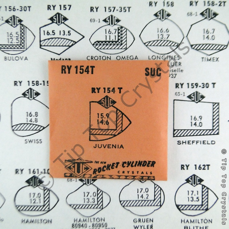 SUC RY154T Watch Crystal - Click Image to Close