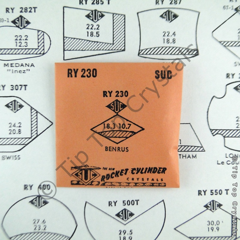 SUC RY230 Watch Crystal - Click Image to Close