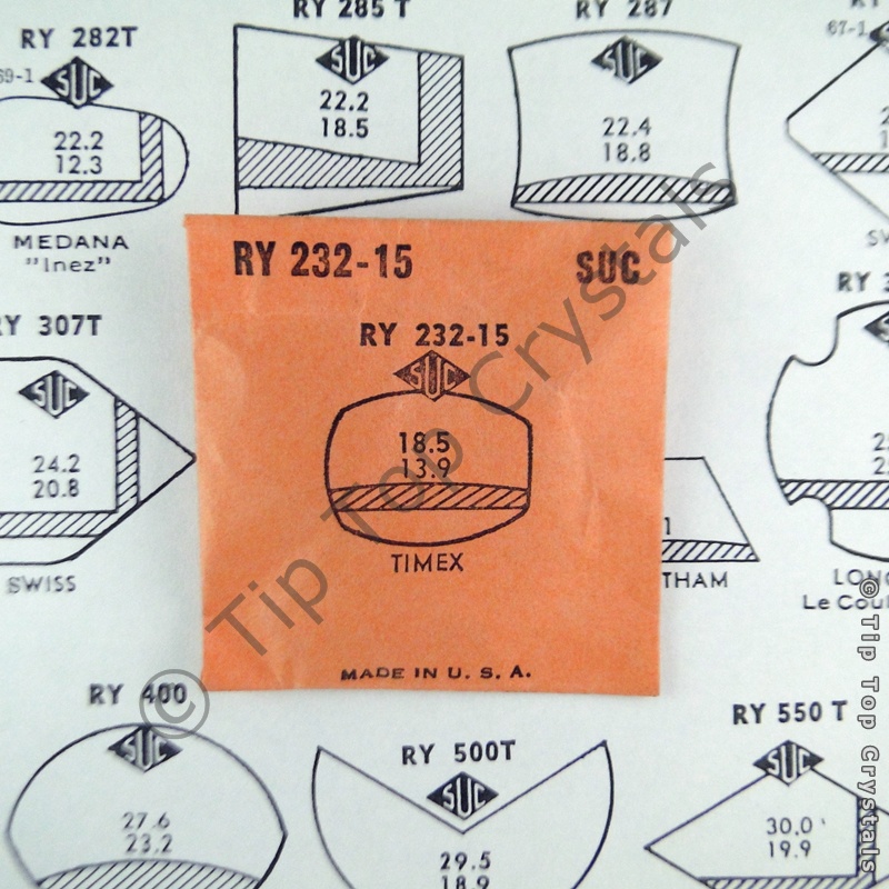 SUC RY232-15 Watch Crystal - Click Image to Close