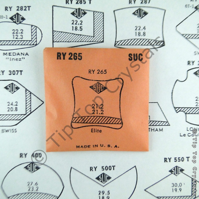 SUC RY265 Watch Crystal - Click Image to Close